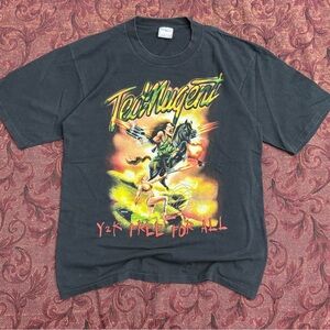 VTG Ted Nugent 1999 Whiplash Bash Y2K Tour T-Shirt